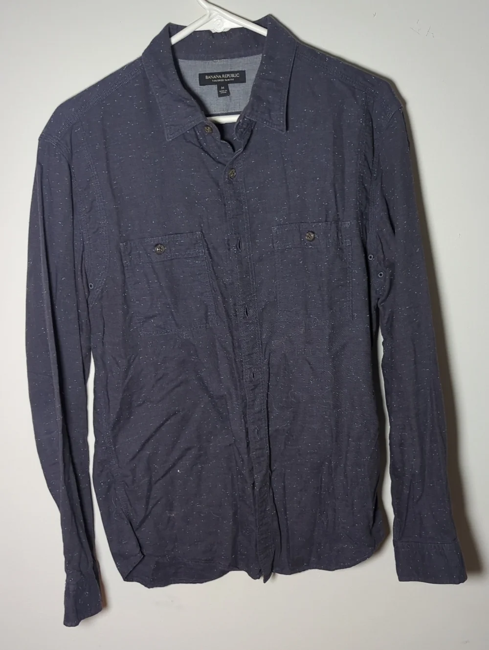 Banana Republic Men's Speckled Button-Down Shirt